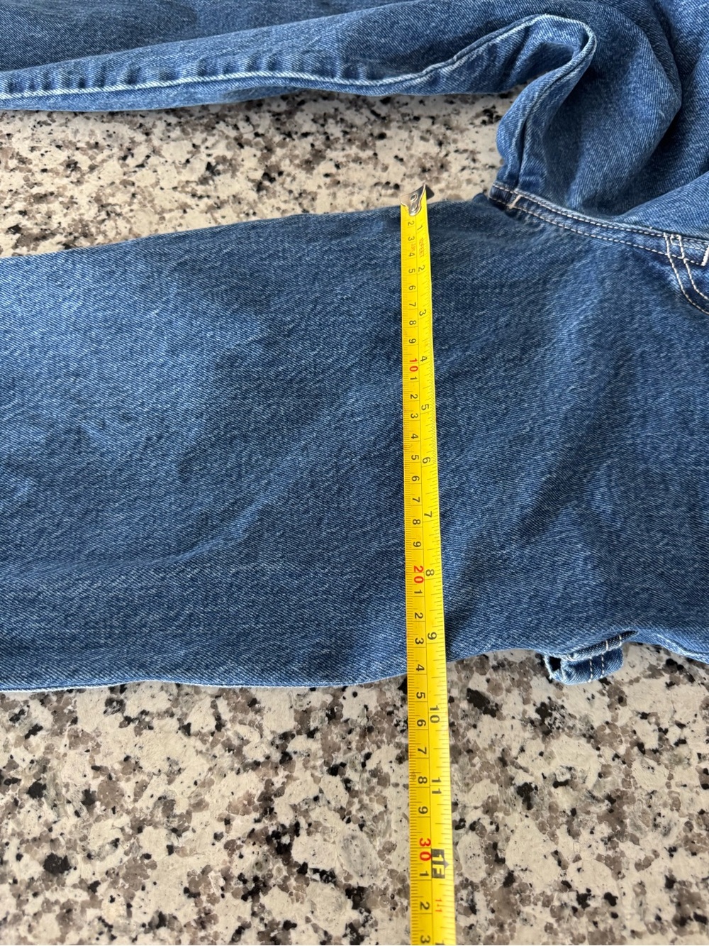 Levi's Ribcage Straight Belt Loop Big E Size 28x27 Button Fly Retro Grunge - Picture 13 of 15
